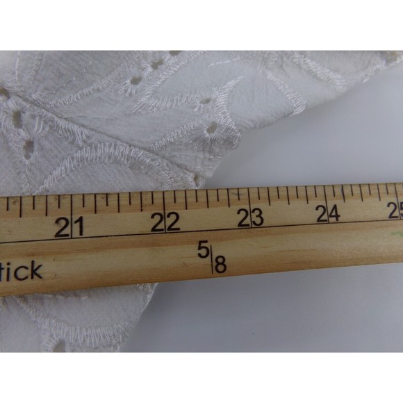 Drapers And Damons Women’s White Lace Jacket  16P button Blazer with pockets - Picture 8 of 9